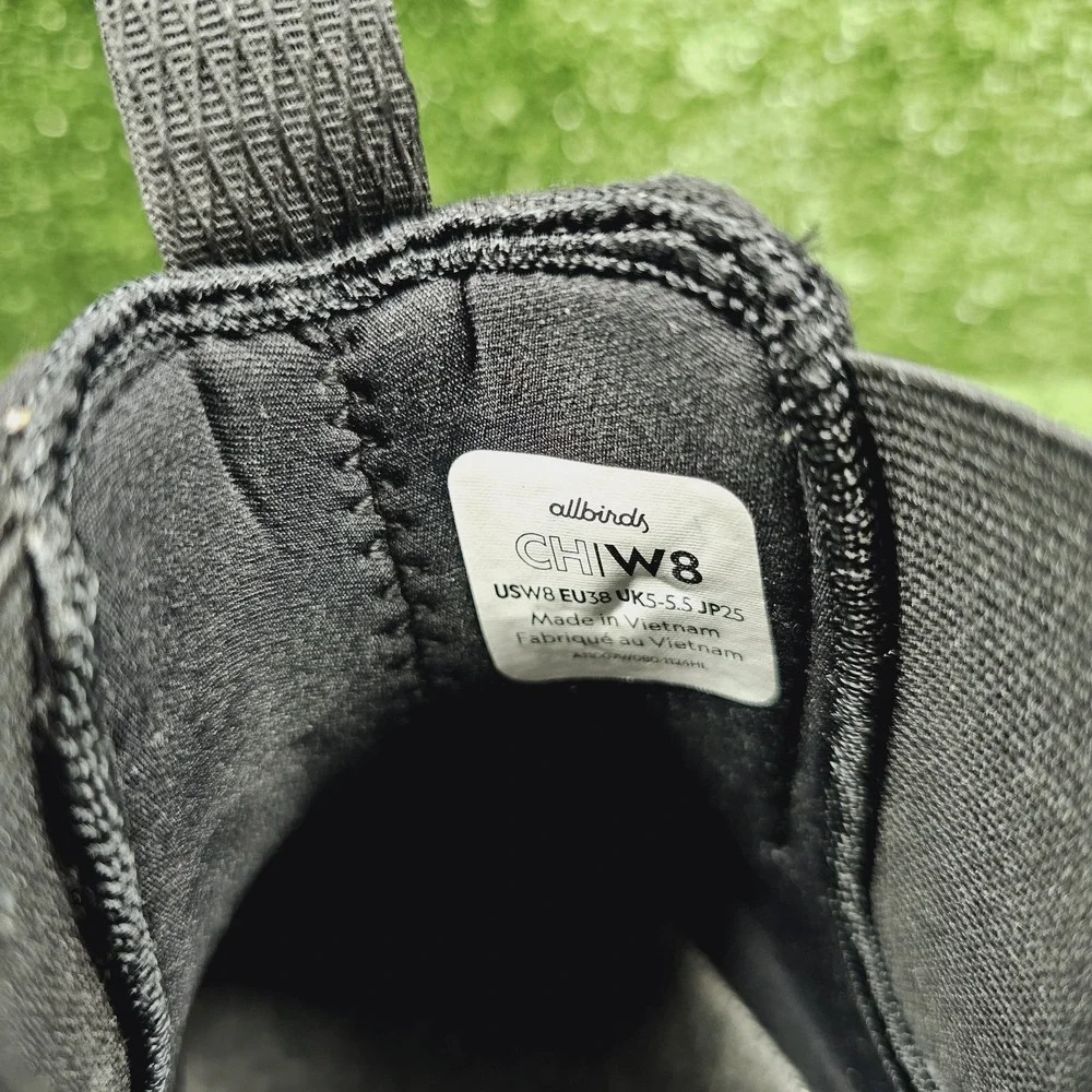 Allbirds Runner‎ Chelsea Protect Athletic Triple Black Ankle Boots Womens Size 8